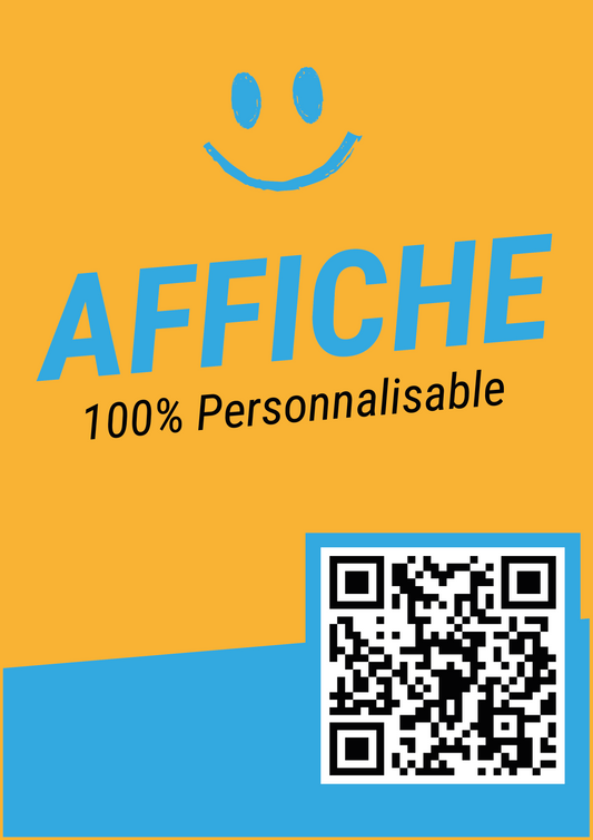 Création d'un visuel pour une affiche format A4 : 21(l)x29,7(h)cm
